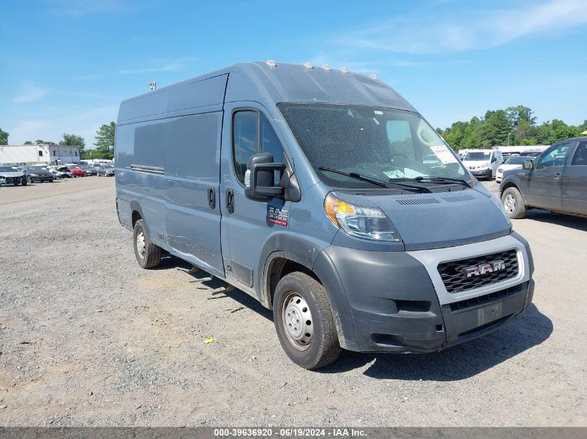 2019 Ram Promaster 3500 Cargo Van High Roof 159 Wb Ext VIN: 3C6URVJG3KE560211 Lot: 39636920