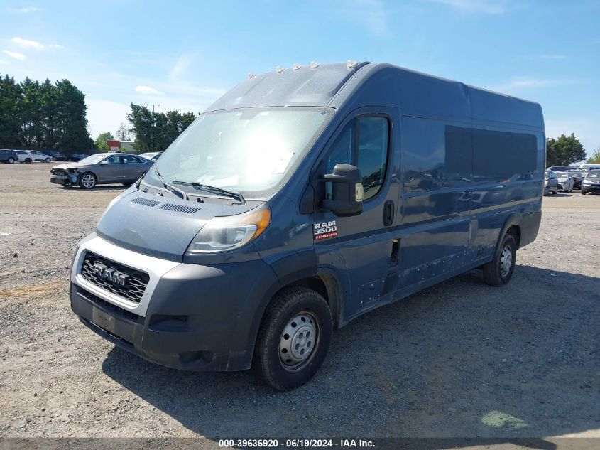 2019 Ram Promaster 3500 Cargo Van High Roof 159 Wb Ext VIN: 3C6URVJG3KE560211 Lot: 39636920