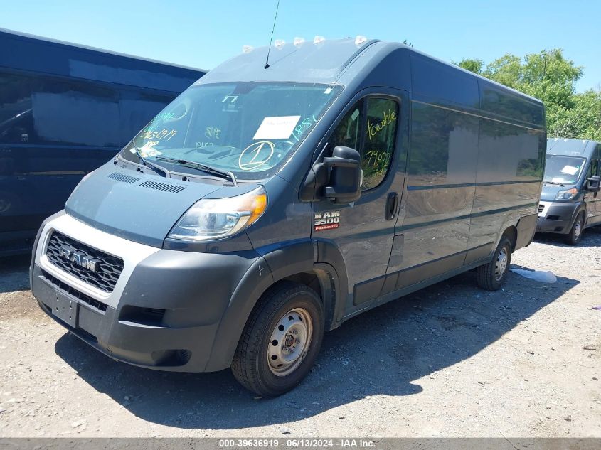 2019 Ram Promaster 3500 Cargo Van High Roof 159 Wb Ext VIN: 3C6URVJGXKE541851 Lot: 39636919