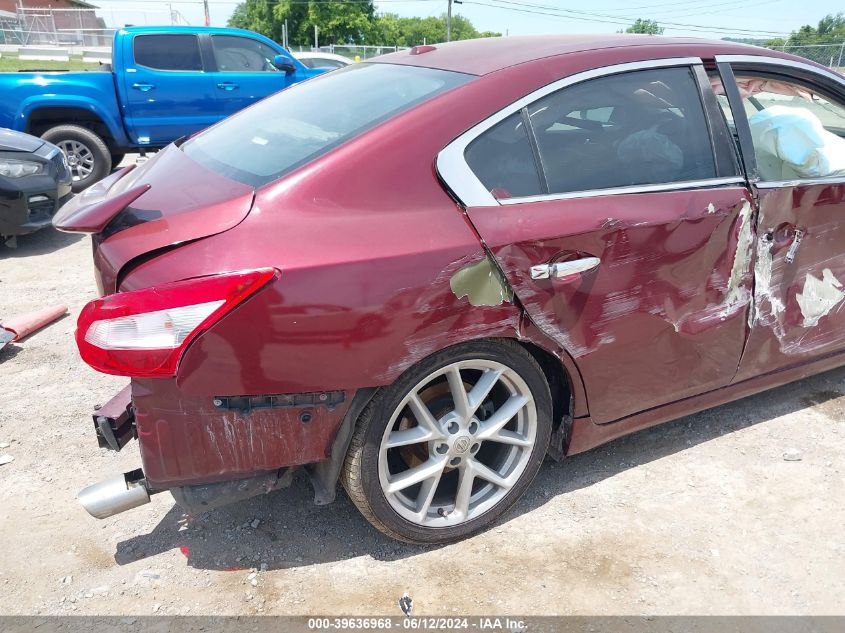 2009 Nissan Maxima 3.5 Sv VIN: 1N4AA51E89C844166 Lot: 39636968