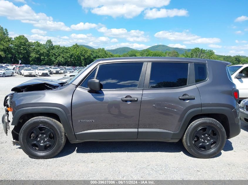 2019 Jeep Renegade Sport Fwd VIN: ZACNJAAB6KPK13408 Lot: 39637006