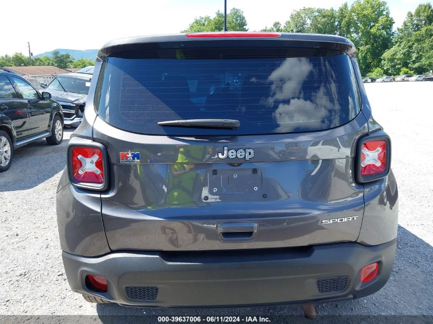 2019 Jeep Renegade Sport Fwd VIN: ZACNJAAB6KPK13408 Lot: 39637006