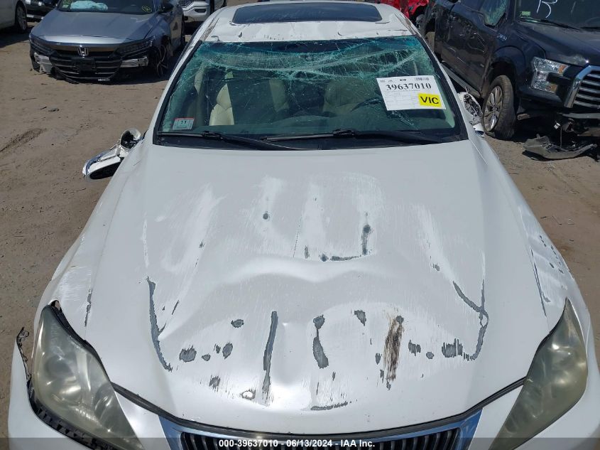 2009 Lexus Is 250 VIN: JTHCK262995034707 Lot: 39637010