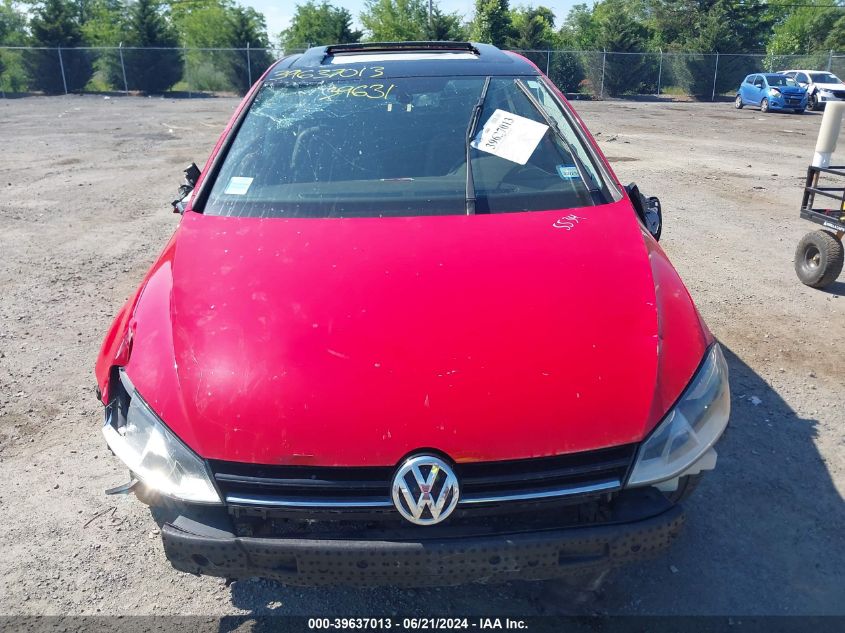 2015 Volkswagen Golf Tdi VIN: 3VWRA7AU8FM061758 Lot: 39637013