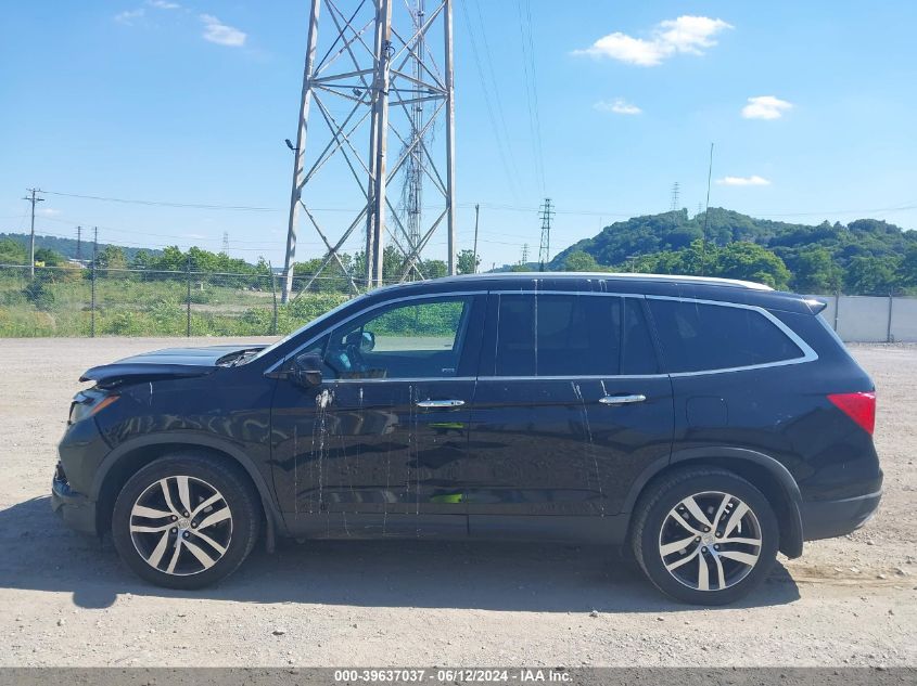 2016 Honda Pilot Touring VIN: 5FNYF6H91GB004870 Lot: 39637037