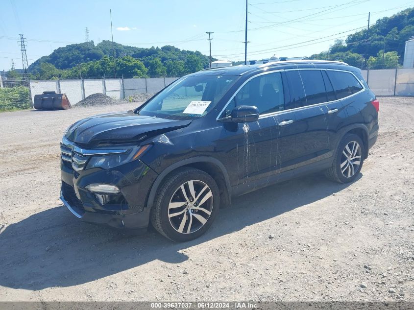 2016 Honda Pilot Touring VIN: 5FNYF6H91GB004870 Lot: 39637037