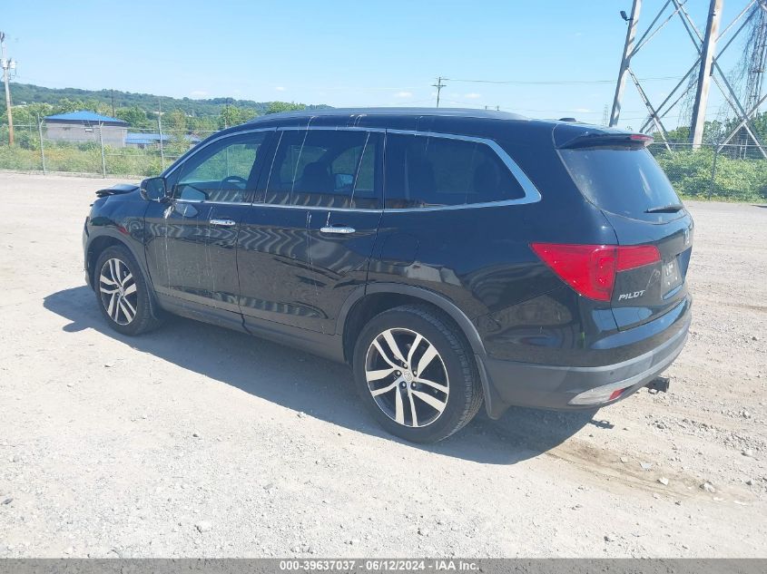 2016 Honda Pilot Touring VIN: 5FNYF6H91GB004870 Lot: 39637037