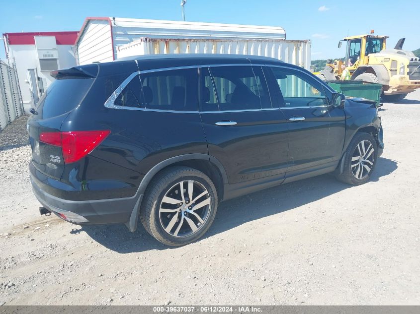 2016 Honda Pilot Touring VIN: 5FNYF6H91GB004870 Lot: 39637037