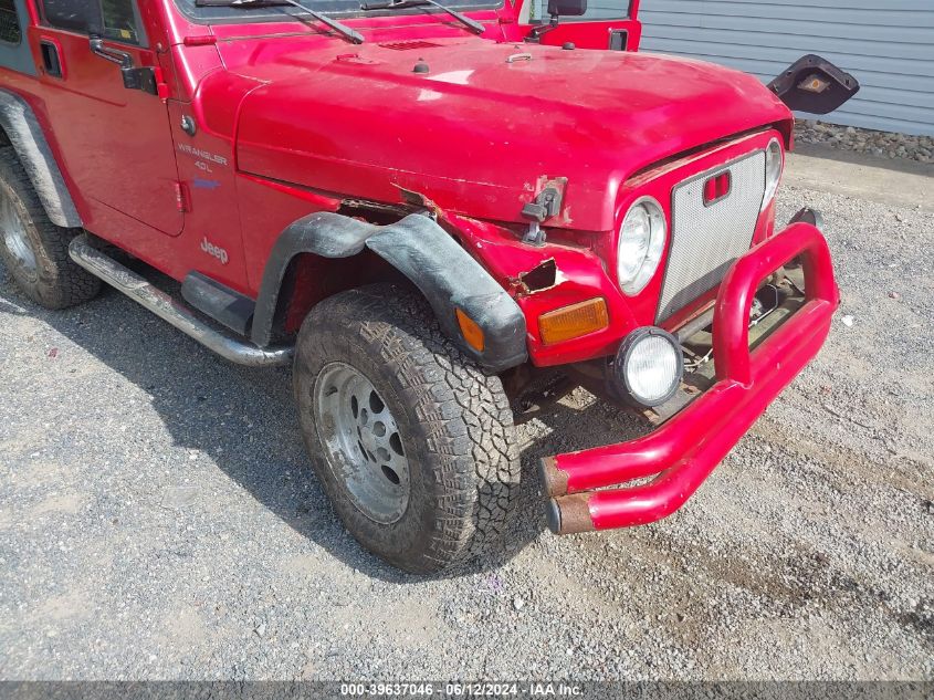 1998 Jeep Wrangler Sport VIN: 1J4FY19S2WP718513 Lot: 39637046