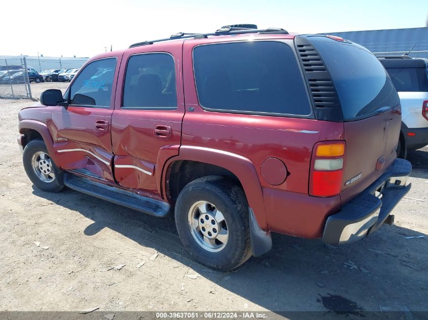 2003 Chevrolet Tahoe Lt VIN: 1GNEK13Z83R267488 Lot: 39637051