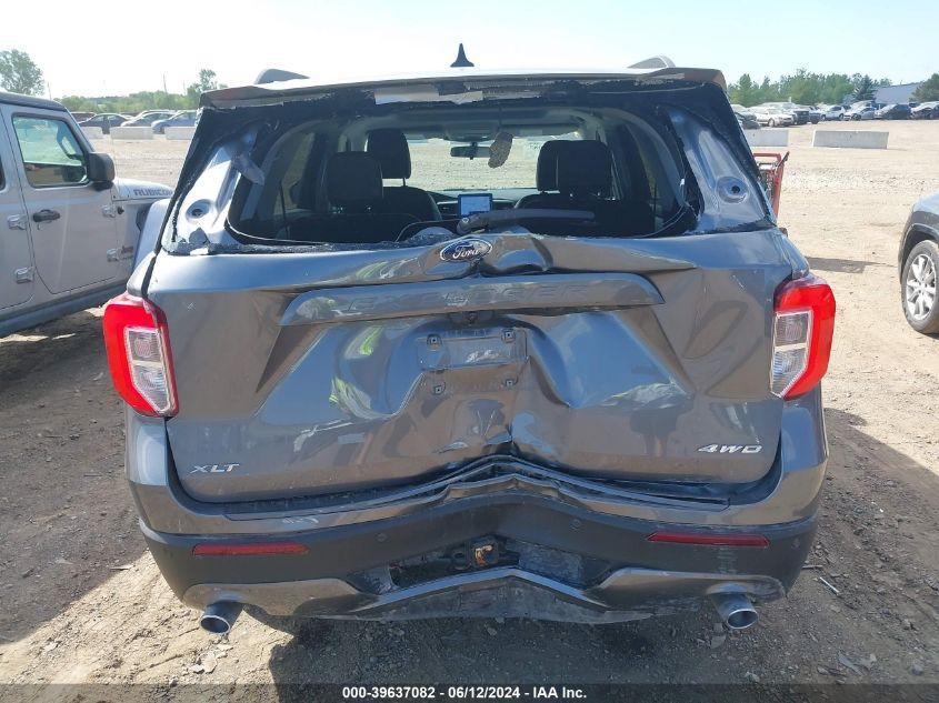 2022 Ford Explorer Xlt VIN: 1FMSK8DH1NGA76001 Lot: 39637082