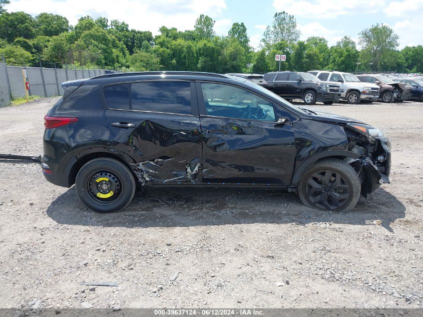 2022 Kia Sportage Nightfall Edition VIN: KNDP6CAC9N7010080 Lot: 39637124