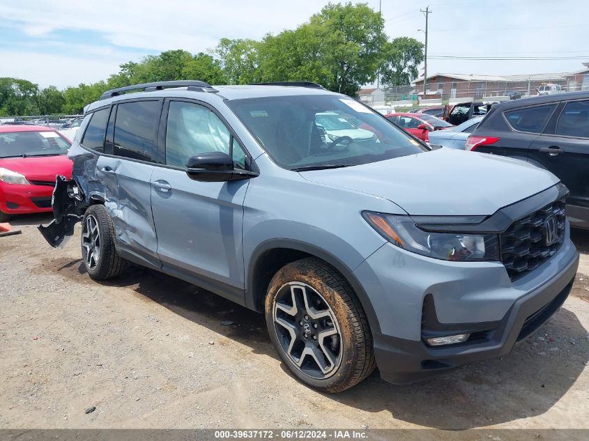 2023 Honda Passport Awd Elite VIN: 5FNYF8H04PB017111 Lot: 39637172