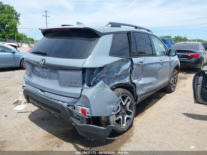 2023 Honda Passport Awd Elite VIN: 5FNYF8H04PB017111 Lot: 39637172