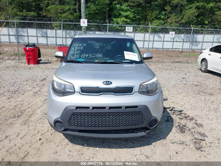 2016 Kia Soul VIN: KNDJN2A21G7843286 Lot: 39637176