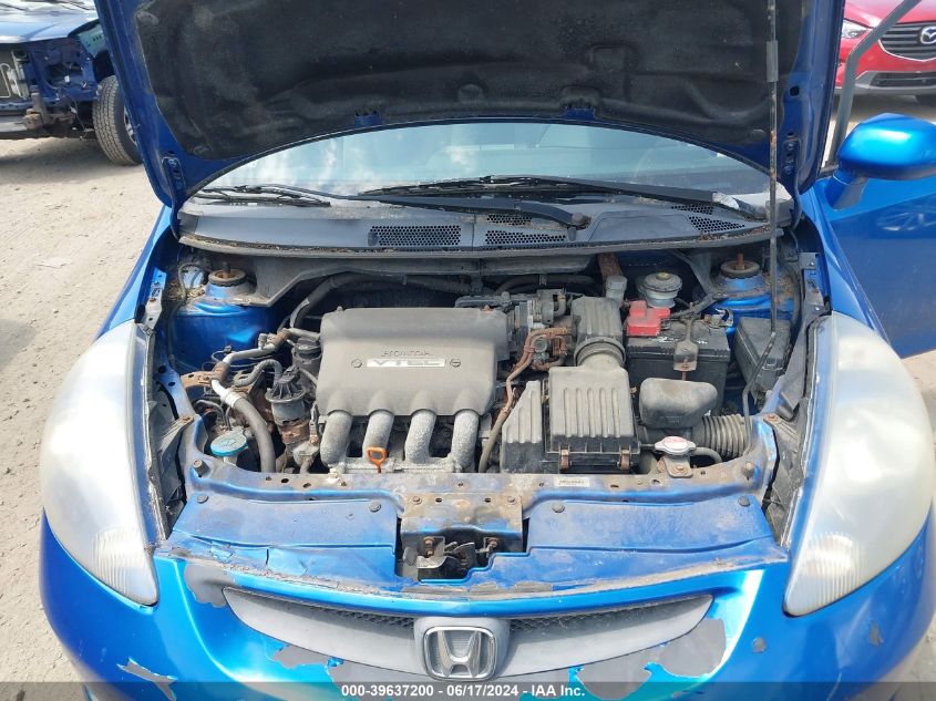 2007 Honda Fit VIN: JHMGD37477S816861 Lot: 39637200