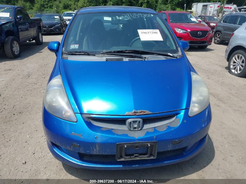 2007 Honda Fit VIN: JHMGD37477S816861 Lot: 39637200