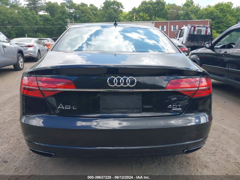 2016 Audi A8 L 4.0T Sport VIN: WAU43AFD9GN004941 Lot: 39637228