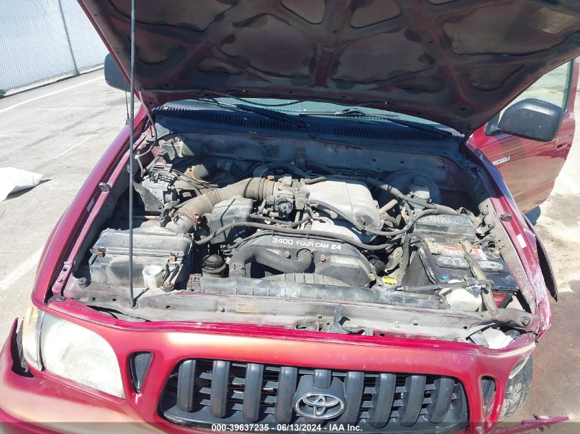 2004 Toyota Tacoma Base V6 VIN: 5TEHN72N74Z333162 Lot: 39637235