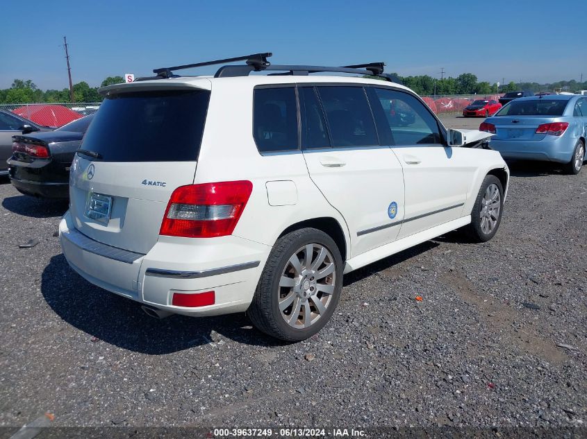 2010 Mercedes-Benz Glk 350 4Matic VIN: WDCGG8HB8AF510166 Lot: 39637249