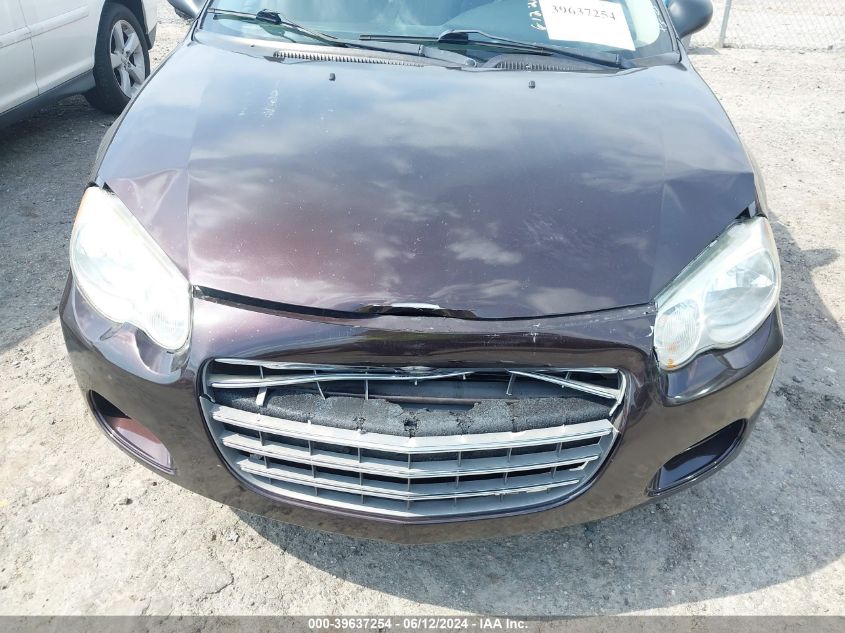 2004 Chrysler Sebring Lxi VIN: 1C3EL56R34N349134 Lot: 39637254