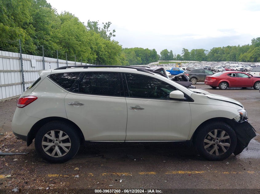 2011 Nissan Murano Sl VIN: JN8AZ1MW7BW174957 Lot: 39637260