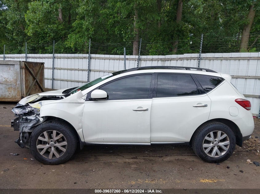 2011 Nissan Murano Sl VIN: JN8AZ1MW7BW174957 Lot: 39637260