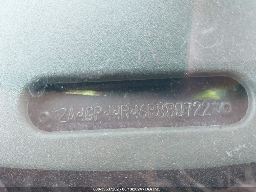 2006 Chrysler Town & Country Lx VIN: 2A4GP44R46R880722 Lot: 39637262