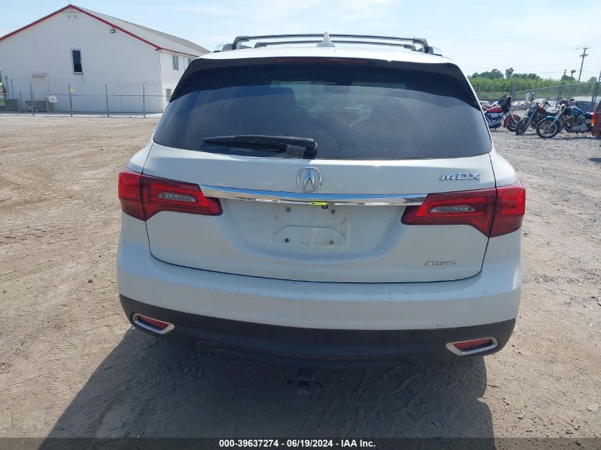 2014 Acura Mdx Technology Package VIN: 5FRYD4H40EB020715 Lot: 39637274