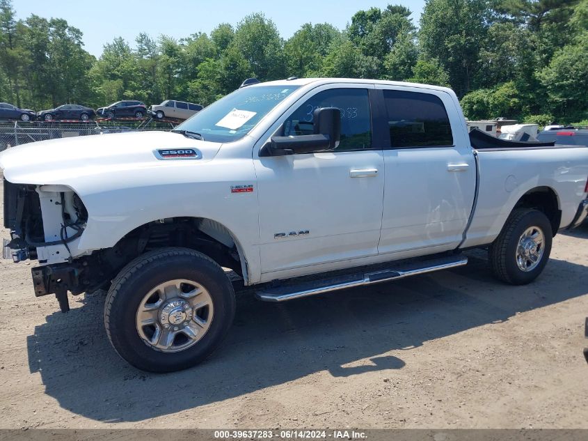 2021 Ram 2500 Big Horn 4X4 6'4 Box VIN: 3C6UR5DJ6MG627821 Lot: 39637283