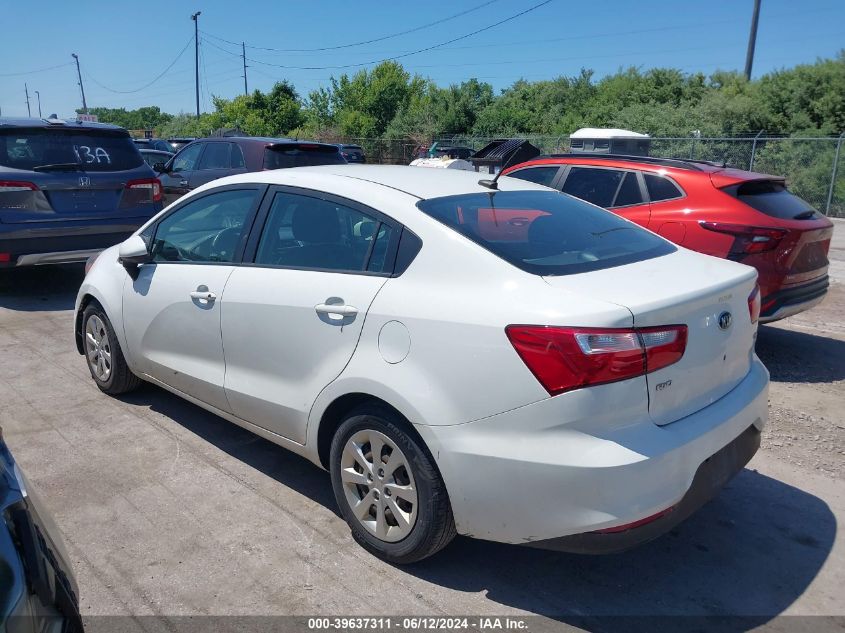 2016 Kia Rio Lx VIN: KNADM4A39G6677509 Lot: 39637311