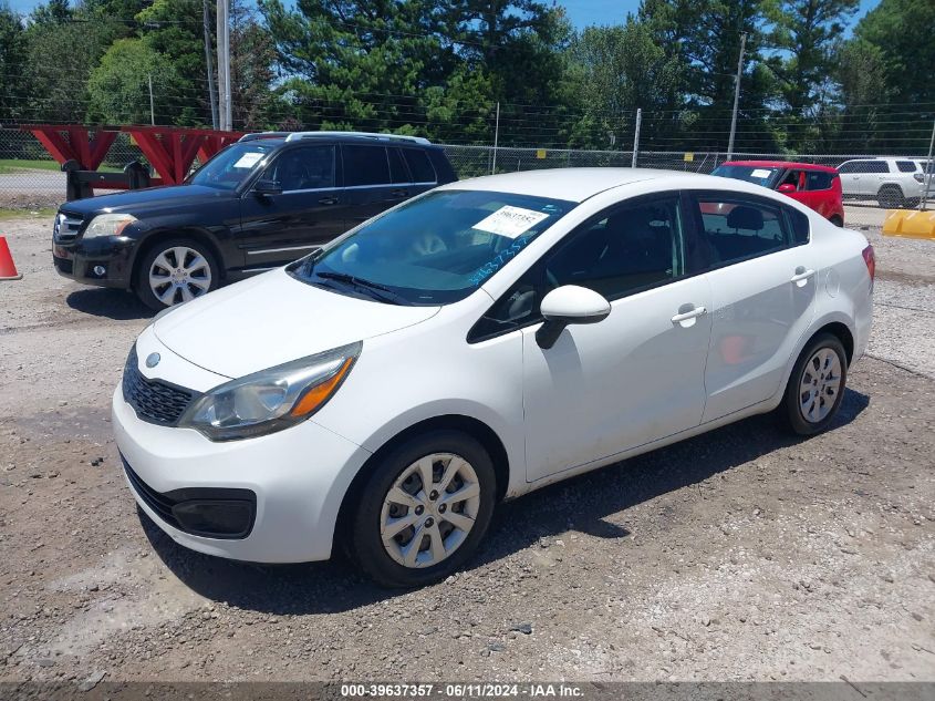 2013 Kia Rio Lx VIN: KNADM4A3XD6248603 Lot: 39637357