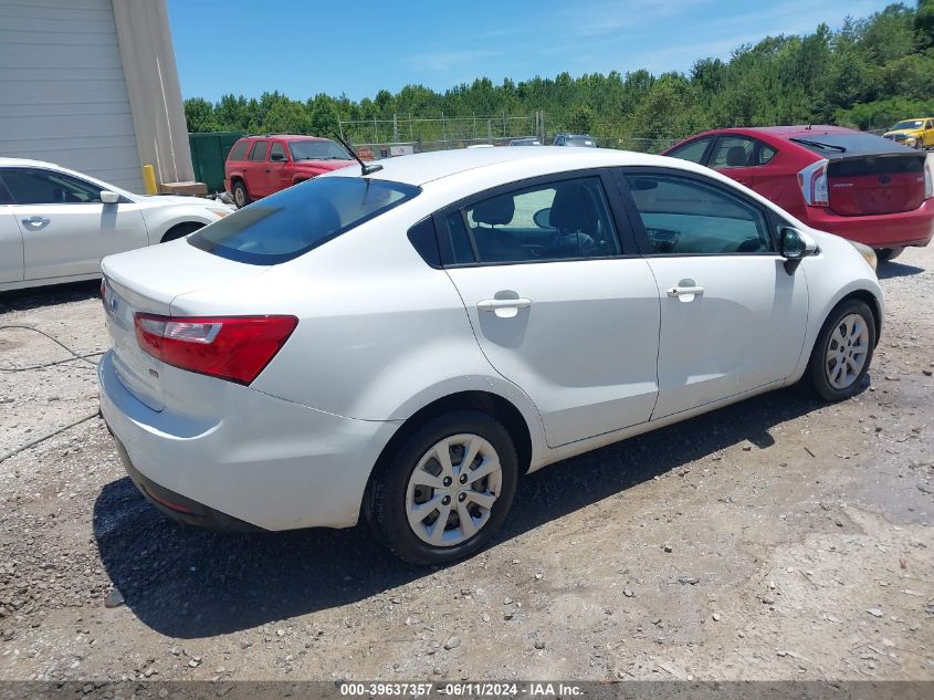 2013 Kia Rio Lx VIN: KNADM4A3XD6248603 Lot: 39637357