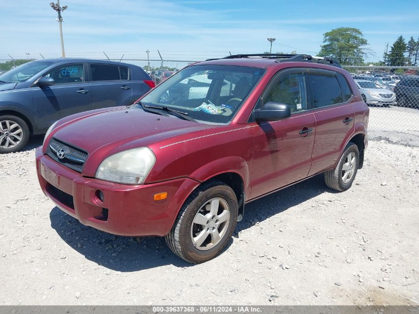 2008 Hyundai Tucson Gls VIN: KM8JM12B48U814181 Lot: 39637368