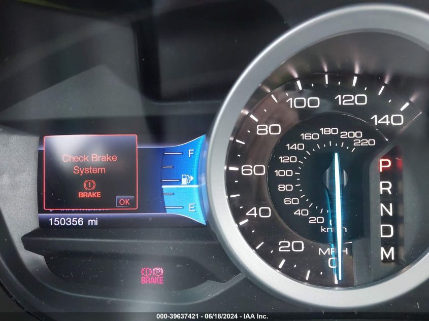 2013 Ford Explorer Limited VIN: 1FM5K7F80DGC23539 Lot: 39637421