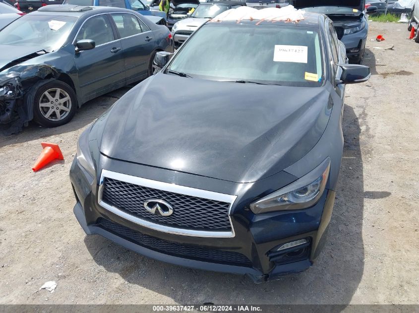 2014 Infiniti Q50 Sport VIN: JN1BV7AR6EM699864 Lot: 39637427