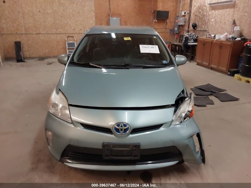 2012 Toyota Prius Two VIN: JTDKN3DU1C1523552 Lot: 39637467