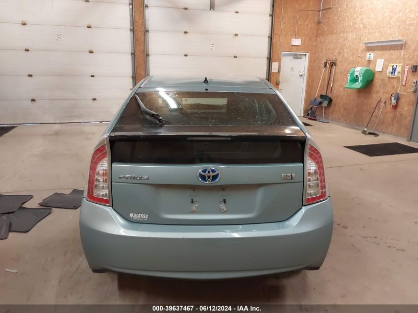 2012 Toyota Prius Two VIN: JTDKN3DU1C1523552 Lot: 39637467