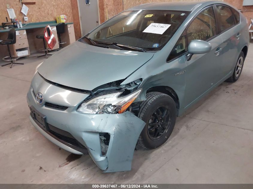 2012 Toyota Prius Two VIN: JTDKN3DU1C1523552 Lot: 39637467