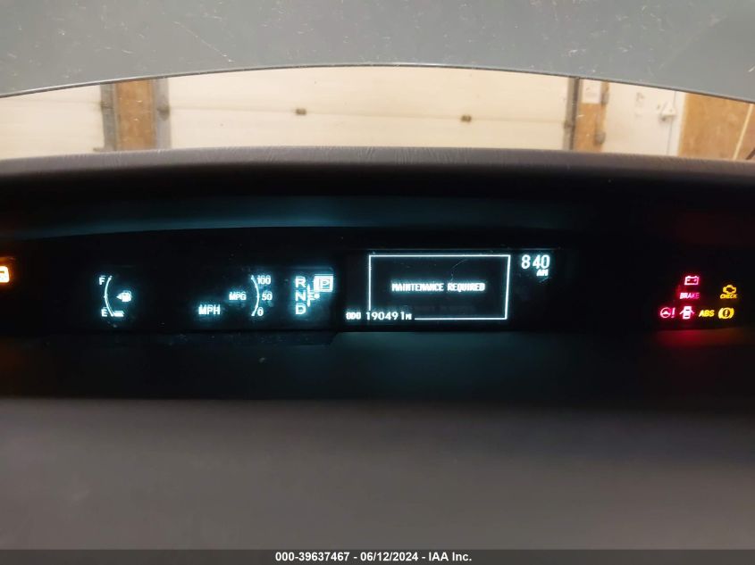 2012 Toyota Prius Two VIN: JTDKN3DU1C1523552 Lot: 39637467