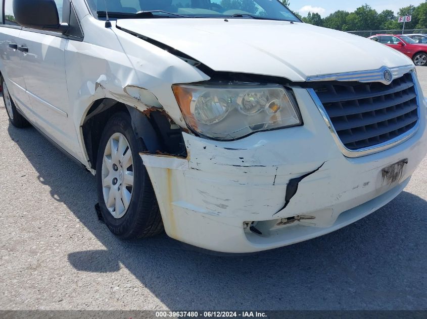 2008 Chrysler Town & Country Lx VIN: 2A8HR44H98R621201 Lot: 39637480