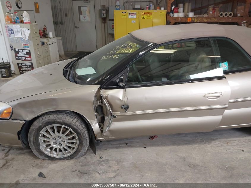 2004 Chrysler Sebring Lxi VIN: 1C3EL55R74N234084 Lot: 39637507