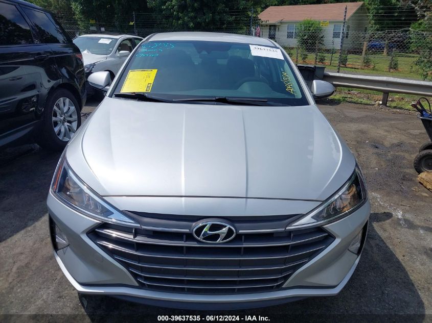 2019 Hyundai Elantra Sel VIN: KMHD84LF2KU845375 Lot: 39637535