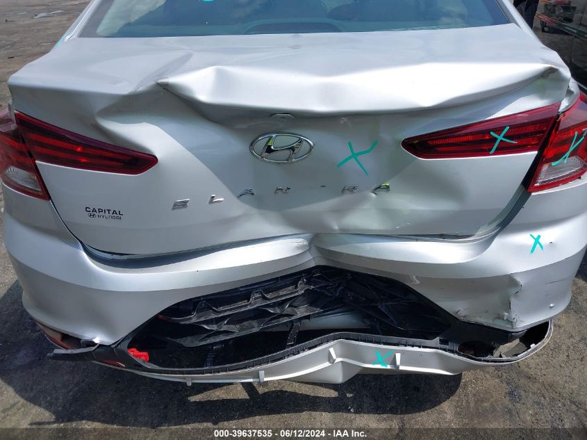 2019 Hyundai Elantra Sel VIN: KMHD84LF2KU845375 Lot: 39637535