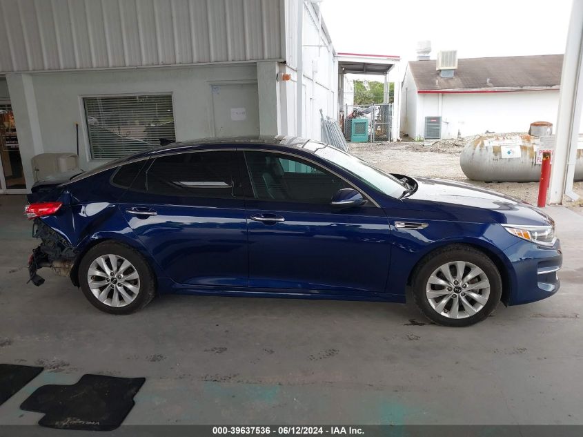 2016 Kia Optima Ex VIN: 5XXGU4L30GG115853 Lot: 39637536