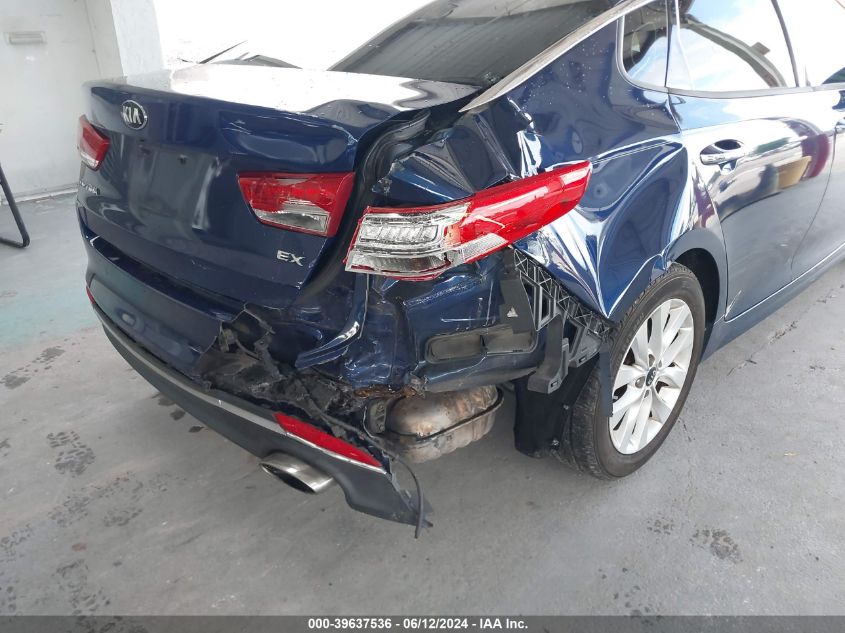 2016 Kia Optima Ex VIN: 5XXGU4L30GG115853 Lot: 39637536