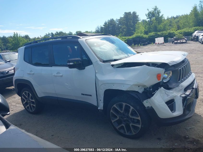 2022 Jeep Renegade Limited 4X4 VIN: ZACNJDD11NPN58354 Lot: 39637583
