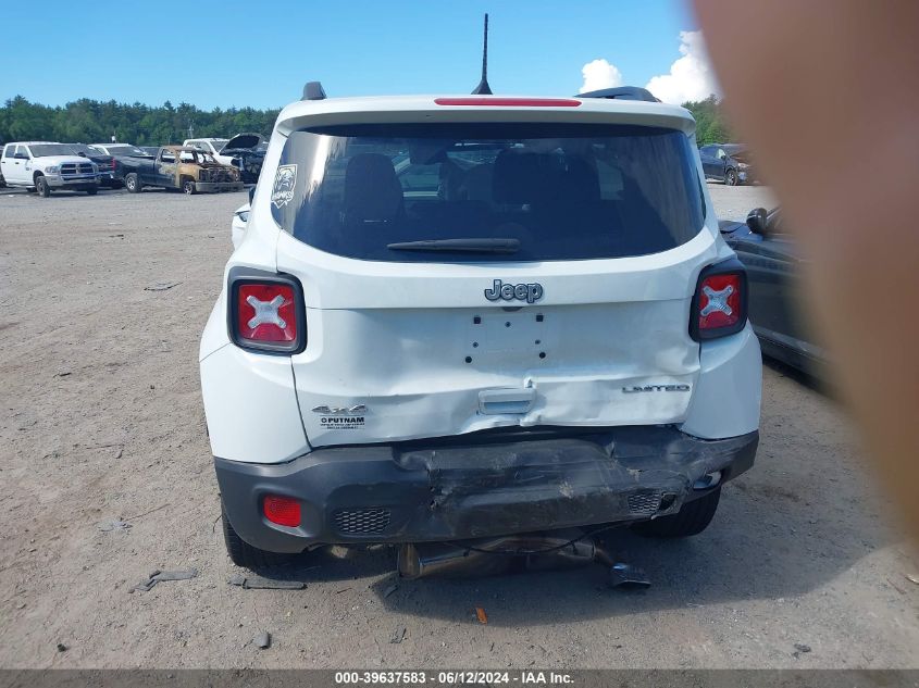 2022 Jeep Renegade Limited 4X4 VIN: ZACNJDD11NPN58354 Lot: 39637583