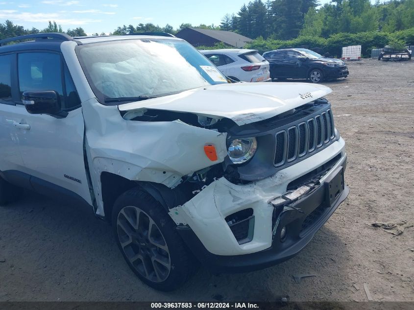 2022 Jeep Renegade Limited 4X4 VIN: ZACNJDD11NPN58354 Lot: 39637583