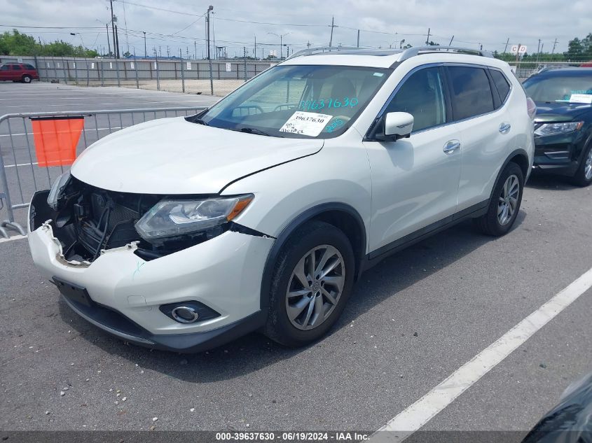 2015 Nissan Rogue Sl VIN: 5N1AT2MVXFC762798 Lot: 39637630